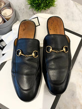 Load image into Gallery viewer, GUCCI Princetown Women’s Leather Slippers In Black EU38