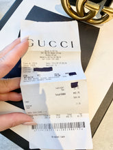 Load image into Gallery viewer, GUCCI GG Wide Leather Belt In Black 85-34