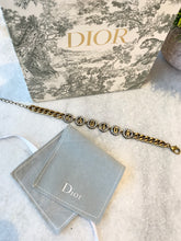 Load image into Gallery viewer, DIOR J'ADIOR Antique Gold-Finish Metal White Crystals Bracelet