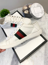 Load image into Gallery viewer, GUCCI Women’s White Ace Leather Sneakers EU36/US6.5