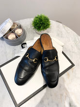 Load image into Gallery viewer, GUCCI Princetown Women’s Leather Slippers In Black EU38