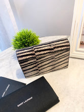 Load image into Gallery viewer, SAINT LAURENT Snakeskin Zebra Print Monogram Toy Kate Crossbody Bag