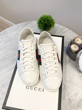 Load image into Gallery viewer, GUCCI Women’s White Ace Leather Sneakers EU36/US6.5