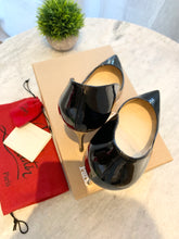 Load image into Gallery viewer, CHRISTIAN LOUBOUTIN SO KATE 120 Patent Leather Pumps In Black EU41