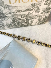 Load image into Gallery viewer, DIOR J'ADIOR Antique Gold-Finish Metal White Crystals Bracelet