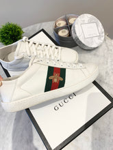 Load image into Gallery viewer, GUCCI Women’s White Ace Leather Sneakers EU36/US6.5