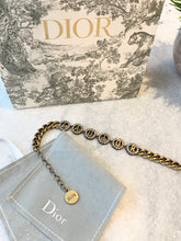 Load image into Gallery viewer, DIOR J'ADIOR Antique Gold-Finish Metal White Crystals Bracelet