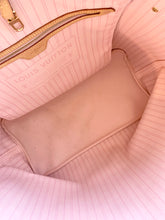Load image into Gallery viewer, Louis Vuitton 2021 Neverfull GM Damier Azur Tote In Rose Ballerine