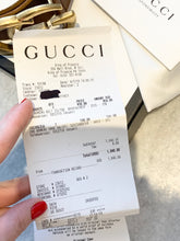 Load image into Gallery viewer, GUCCI Double G Buckle Wide Leather Belt In Brown 75/30