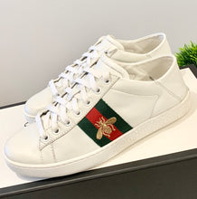 Load image into Gallery viewer, GUCCI Women’s White Ace Leather Sneakers EU36/US6.5