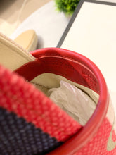 Load image into Gallery viewer, GUCCI Men's Blue Logo Sylvie Canvas Espadrille UK8/US9