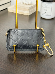 GUCCI Guccisima Leather Key Case in Black