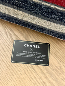 CHANEL Tweed Deauville O-Case - Red/White/Blue