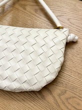 Load image into Gallery viewer, BOTTEGA VENETA Nappa Intrecciato Small Turn Pouch in White
