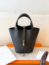 Load image into Gallery viewer, ✨NEW✨2025 Hermes Picotin 18 Clémence / Dark Bronze / Gold Hardware
