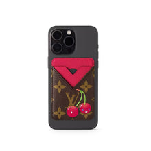 Load image into Gallery viewer, 🍒 LOUIS VUITTON LV x TM Takashi Murakami Monogram Cherry Porte-Cartes Magnet
