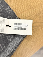 Load image into Gallery viewer, GUCCI Unisex Wool GG Monogram Jacquard Knit Scarf in Grey
