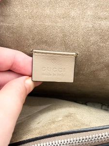 GUCCI GG Supreme Dionysus Small Shoulder Bag in Beige