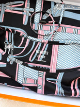 Load image into Gallery viewer, HERMES &quot;Lettres Equestres&quot; Drawstring Cotton Dress / EU34
