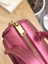 Load image into Gallery viewer, SAINT LAURENT Metallic Pink Mini Duffle Bag
