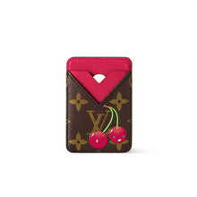 Load image into Gallery viewer, 🍒 LOUIS VUITTON LV x TM Takashi Murakami Monogram Cherry Porte-Cartes Magnet
