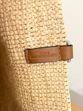 Load image into Gallery viewer, LOEWE Slit Large Raffia and Calfskin Tote Bag - Natural/Tan
