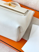 Load image into Gallery viewer, Hermès White Evercolor and Nata Swift Mini 24/24 21 / Palladium Hardware / 2022
