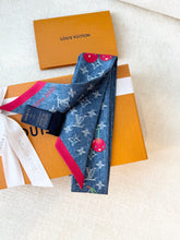 Load image into Gallery viewer, LOUIS VUITTON LV x TM Takashi Murakami Monogram Cherry  Denim Cerise Bandeau
