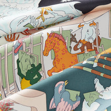 Load image into Gallery viewer, Hermès 2025 Academia Hippica Silk Scarf 90 in Noir / Ardoise / Rose Poudre
