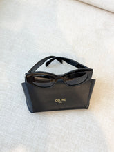 Load image into Gallery viewer, CELINE EYEWEAR Triomphe Cat-eye Acetate Sunglasses / Black
