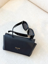 Load image into Gallery viewer, CELINE EYEWEAR Triomphe Cat-eye Acetate Sunglasses / Black
