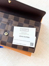 Load image into Gallery viewer, LOUIS VUITTON Damier Ebene Sarah Wallet
