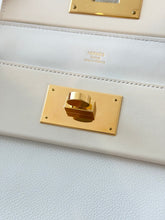 Load image into Gallery viewer, Hermès White Evercolor and Nata Swift Mini 24/24 21 / Palladium Hardware / 2022
