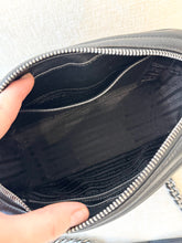 Load image into Gallery viewer, PRADA Diagramme Leather Small Camera Crossbody Bag - Black
