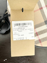 Load image into Gallery viewer, BURBERRY New Louise Check Round Crossbody Bag - Archive Beige &amp; Black
