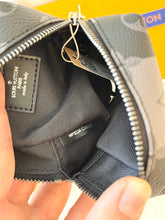 Load image into Gallery viewer, LOUIS VUITTON Monogram Eclipse LV Made Squared Pouch Bag Charm
