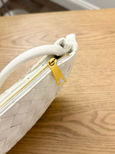 Load image into Gallery viewer, BOTTEGA VENETA Nappa Intrecciato Small Turn Pouch in White
