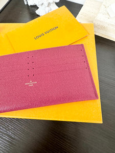 LOUIS VUITTON 2022 Coated Canvas Card Holder - Fuchsia