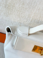 Load image into Gallery viewer, Hermès White Evercolor and Nata Swift Mini 24/24 21 / Palladium Hardware / 2022
