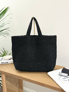 PRADA Crochet Tote Bag - Black