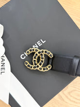 Load image into Gallery viewer, CHANEL Lambskin CC Chain Belt in Black - 85/34
