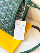Load image into Gallery viewer, 💚 NEW! 2025 GOYARD Plumet Pocket Canvas Leather Crossbody Bag / Green
