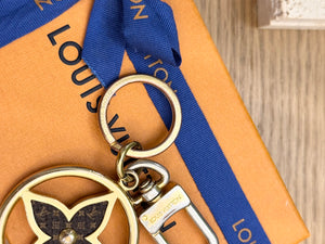 LOUIS VUITTON 2022 Puzzle Flower Monogram Keyring