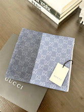 Load image into Gallery viewer, GUCCI GG Unisex Wool Jacquard Knit Scarf - Blue
