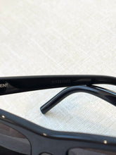 Load image into Gallery viewer, SAINT LAURENT EYEWEAR Mica Cat-eye Acetate Sunglasses / Black
