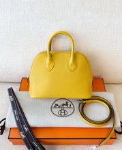 Load image into Gallery viewer, Hermès Mini 1923 Bolide Bag / Sun Chevre Mysore / Palladium Hardware

