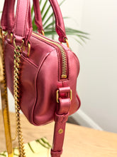 Load image into Gallery viewer, SAINT LAURENT Metallic Pink Mini Duffle Bag
