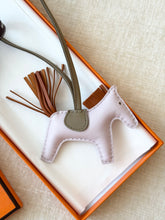 Load image into Gallery viewer, ✨NEW✨2024 Hermes Rodeo PM Charm Mauve Pale / Pain Depice / Beige Marfa
