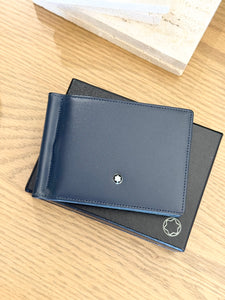 MONTBLANC Meisterstück Money Clip Wallet in Blue