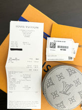 Load image into Gallery viewer, LOUIS VUITTON 2023 Bella Mahina Leather Round Coin Purse in Gray Metallic
